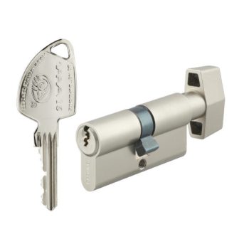   Tara 16 fúrásvédett gomboshengerzárbetét 30B x 30 mm Nikkel