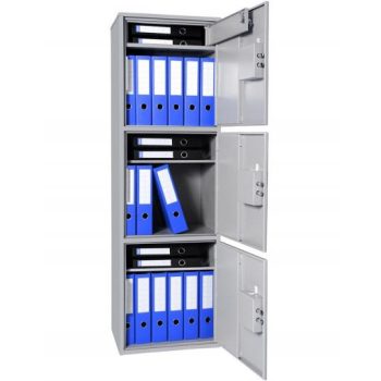   Doc-B3-B152k Három osztású kulcsos lemezszekrény belső trezorral