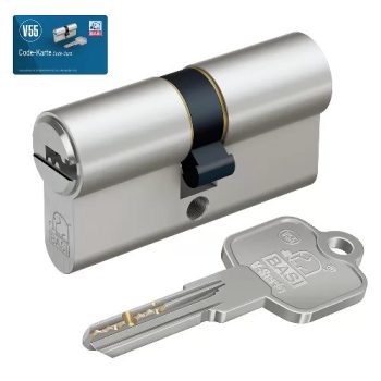 Basi fúrásvédett hengerzárbetét 30 x 30 mm Nikkel 