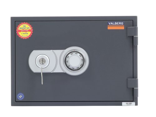 Promet FRS30K duplafalú tűzálló széf mechanikus + kulcsos zárral