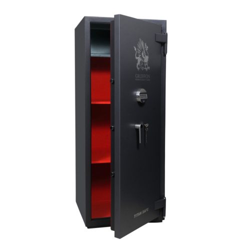 Griffon CLII150KE tűzálló digitális fegyverpáncélszekrény 4db fegyver részére