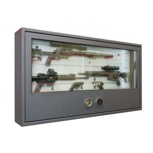 Griffon GG W 84/150 E páncélozott üvegű fali fegyverszekrény 3 db fegyver részére