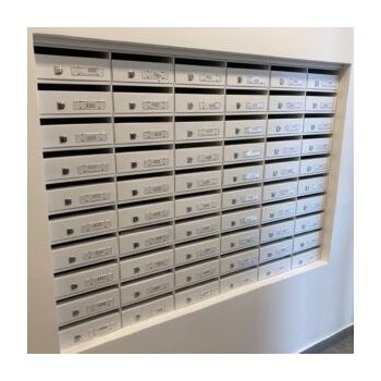   Metropolis L Fehér beltéri lépcsőházi postaláda fehér  (10 db postaláda) moduláris 