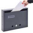 Manta antracit lépcsőházi, felfele nyíló A4 sorolható postaláda