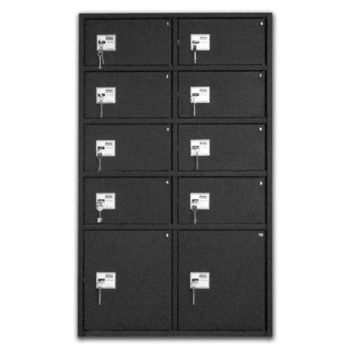 RS recepciós széf -10 rekeszes – széfzárral