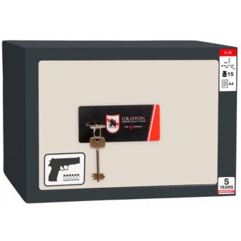   Griffon S25KP pisztolytároló széf belső trezorral kulcsos zárral