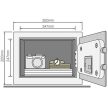 Yale YEC/250/DB digitális széf