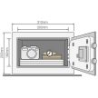 Yale YSG/200/DB digitális széf
