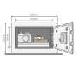 Yale YSV/200/DB digitális széf